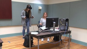 Students use VR to investigate potential crime scene