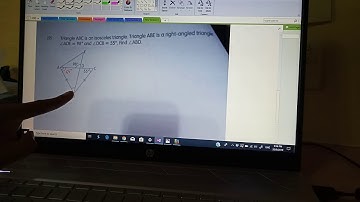 Primary 5: angles in a right angled and isosceles triangles combined