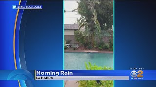 Monsoonal Rain Hits Sweltering Southern California