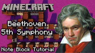 Beethoven - 5th Symphony - Minecraft Note Block Tutorial