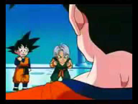 Goku les enseña a goten y a trunks la transformación fase 3