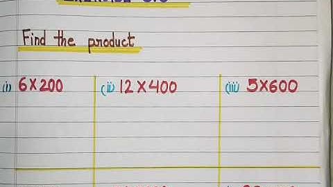 Class-3 | Chapter-5 | Multiplication (Exercise 5.5)
