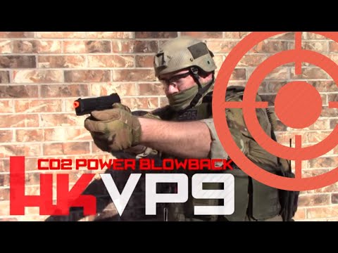 TEST - AIRSOFT - H&K VP9 Range/Shooting/Accuracy Test
