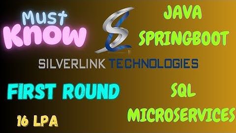 🔔 Silverlink Interview Experience | 3–7 Years | Java | Spring Boot | Microservices | Java 8