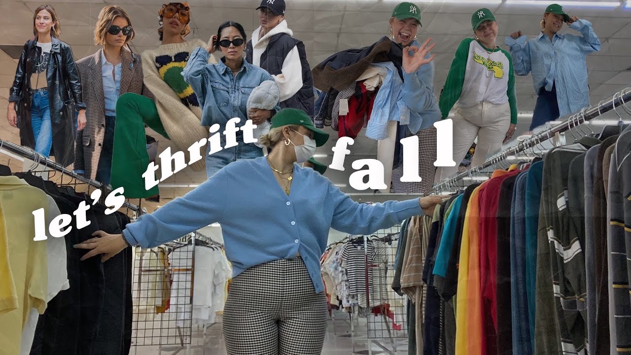thrift with me for FALL 2021 trends, basics, & pinterest inspo + try on haul
