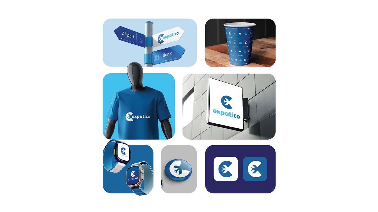 Expatico – Motion Branding com Bento Grid