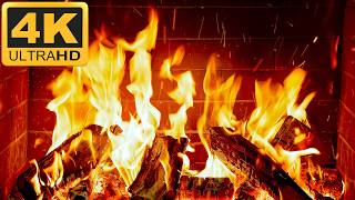 SUPER RELAXING FIREPLACE 🔥 4K ULTRA HD Fireplace Burning & Crackling Fire Sounds 3 Hours (No Music)