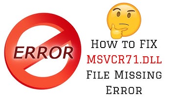 How to FIX MSVCR71 dll File Missing Error [EASY TUTORIAL]