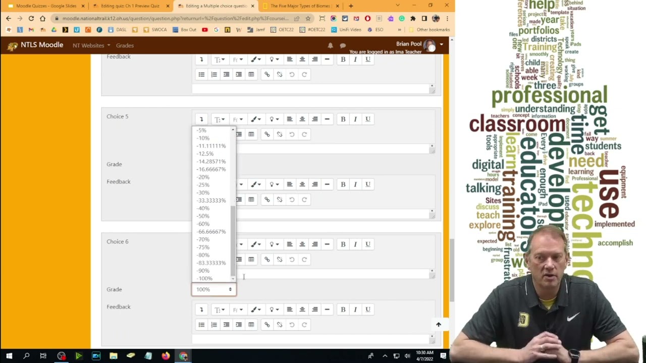 Moodle - Quiz Question Types