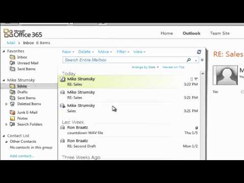 Office 365: Webmail/OWA (Outlook Web Apps) 101