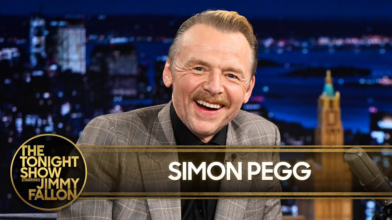 Simon Pegg Mowed Tom Cruise a Helicopter Landing Pad in His Backyard (Extended) | The Tonight Show