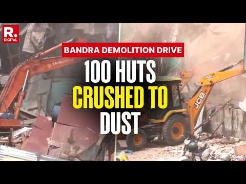 Bandra Demolition: 100 Huts Crushed to Rubble on 4th Day of Drive