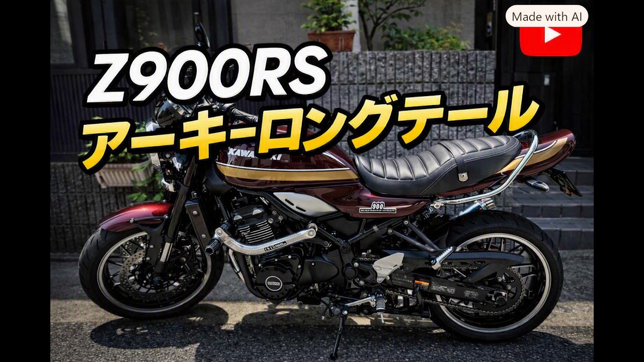 Z900RS 2025 アーキーロングテール キャンデト－ンレッド - YouTube