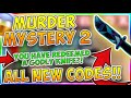 Murder Mystery 2 Codes Roblox