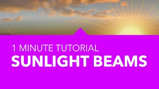 Affinity Photo Quick Way To Add Sunlight Rays Beams To Your Image