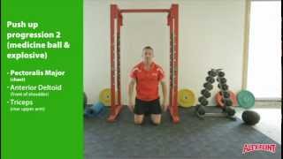 Push up progressions 2 (medicine ball and explosive)