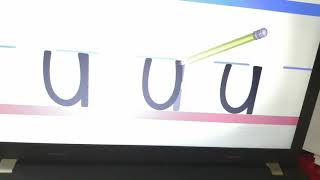 English part 2 grade 1C writing letter U zohor Tariq
