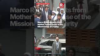 Marco Rubio Departs Mother Teresa House in Kolkata