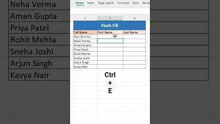 Press Ctrl + E 😱 | Excel Flash Fill Magic