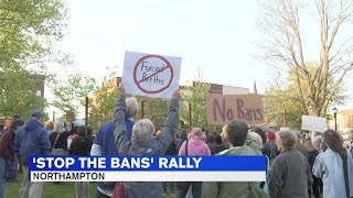 'Stop the Ban' rally held in Northampton to protest recent abortion legislation