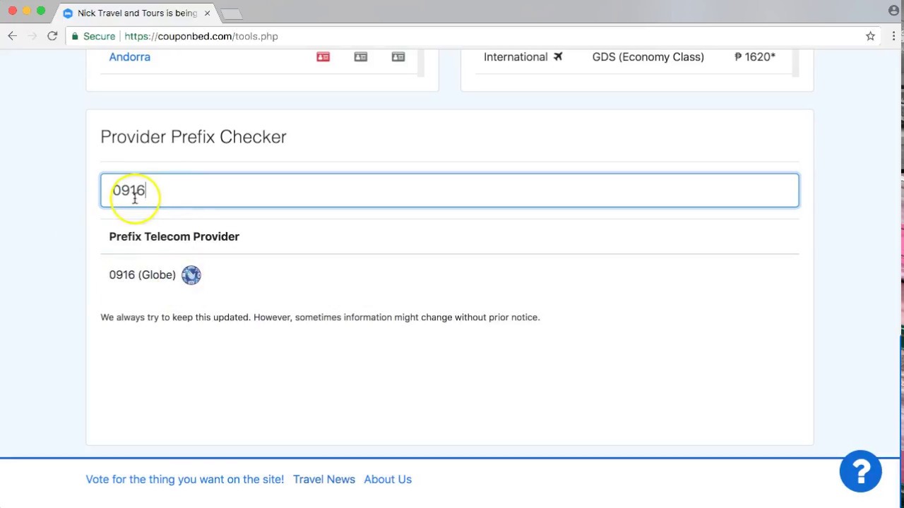 0916 prefix what network provider Couponbed (26 april 2018)