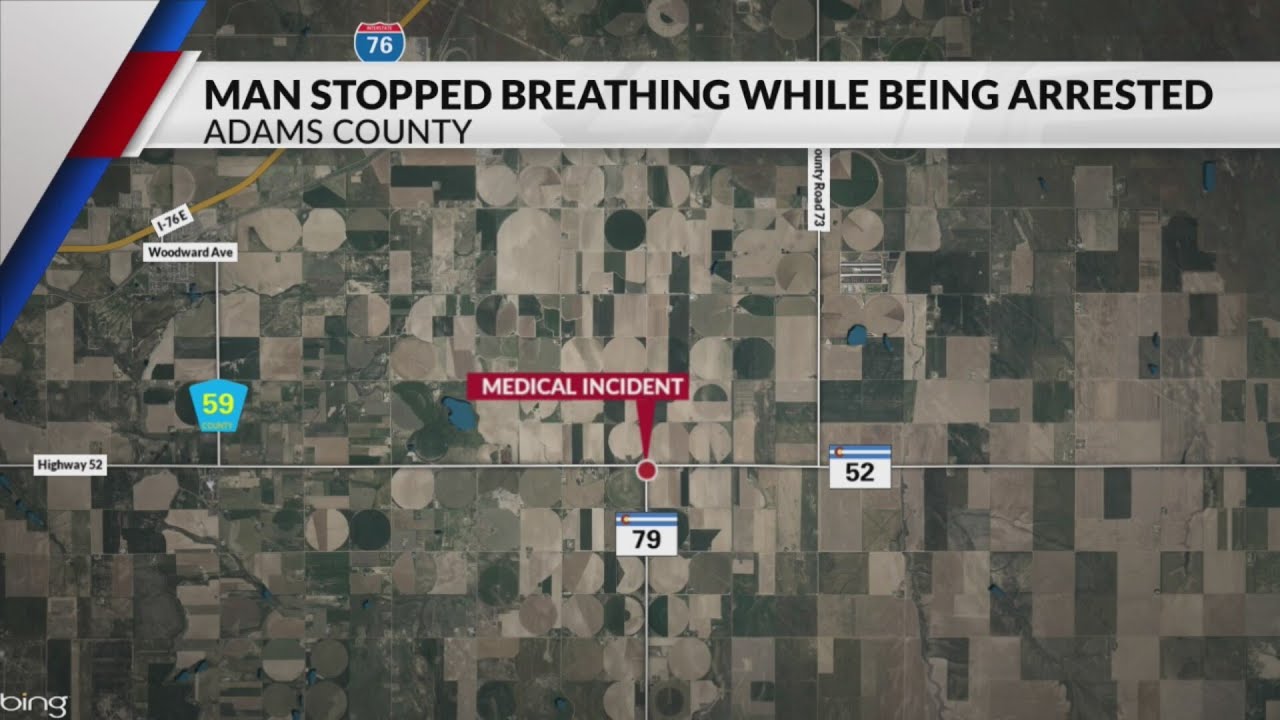 Man hospitalized after medical incident during arrest in Adams County