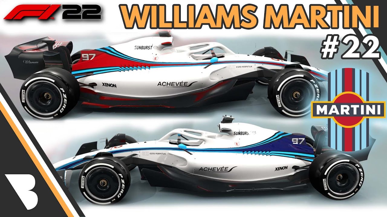 F1 22 WILLIAMS MARTINI LIVERY IDEAS 22 YouTube