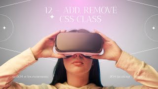 Ajouter et retirer une classe css JavaScript
