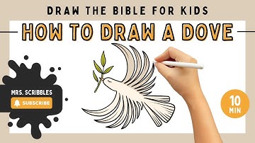 How To Draw A Dove | Step-By-Step Art Tutorial | Easy Drawing For Kids