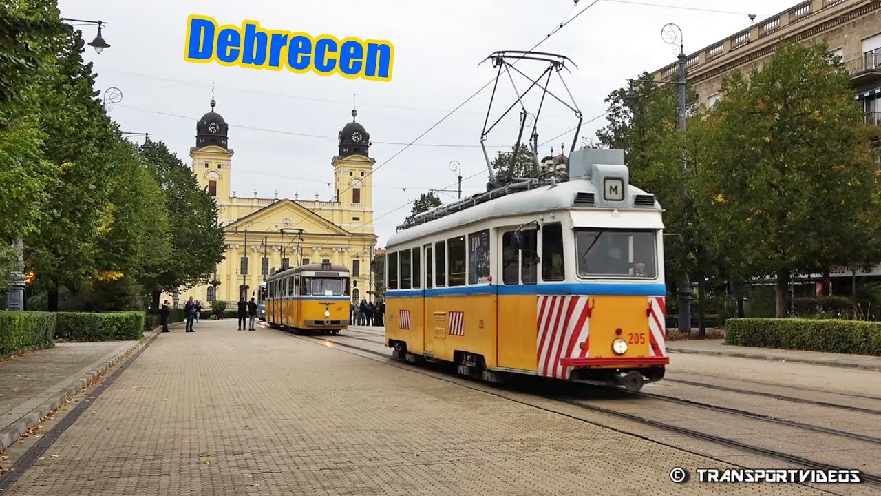 2024.09.29. - 6 db villamos felvonulása Debrecenben, három helyszínről nézve! (140 éves a DKV Zrt.)