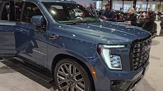 2026 GMC YUKON XL DENALI DOWNPOUR BLUE METALLIC CHICAGO AUTO SHOW 4K WALKAROUND Gmc Yukon Xl Colors