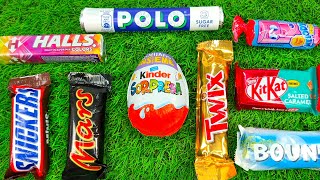 Oddly Satisfying l Unpacking Lollipops, Candies, Kinder Surprise AND Chocolate Sweets, ASMR sounds 🍭