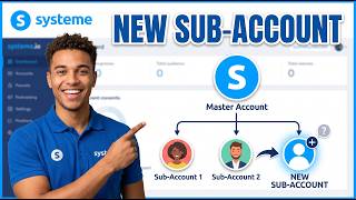 How to Create a New Sub-Accunt in Systeme.io (INCREDIBLE Feature!)