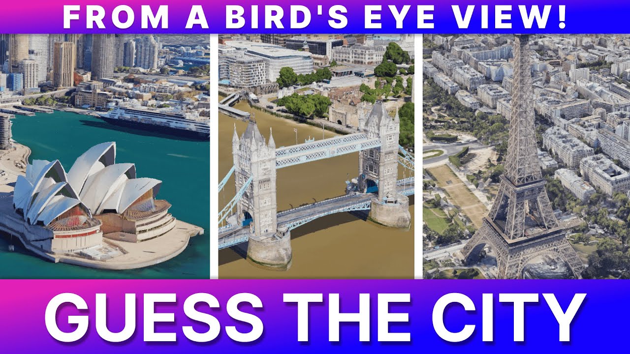Guess the CITY from a bird's eye view! Part 1 | Territory Quiz