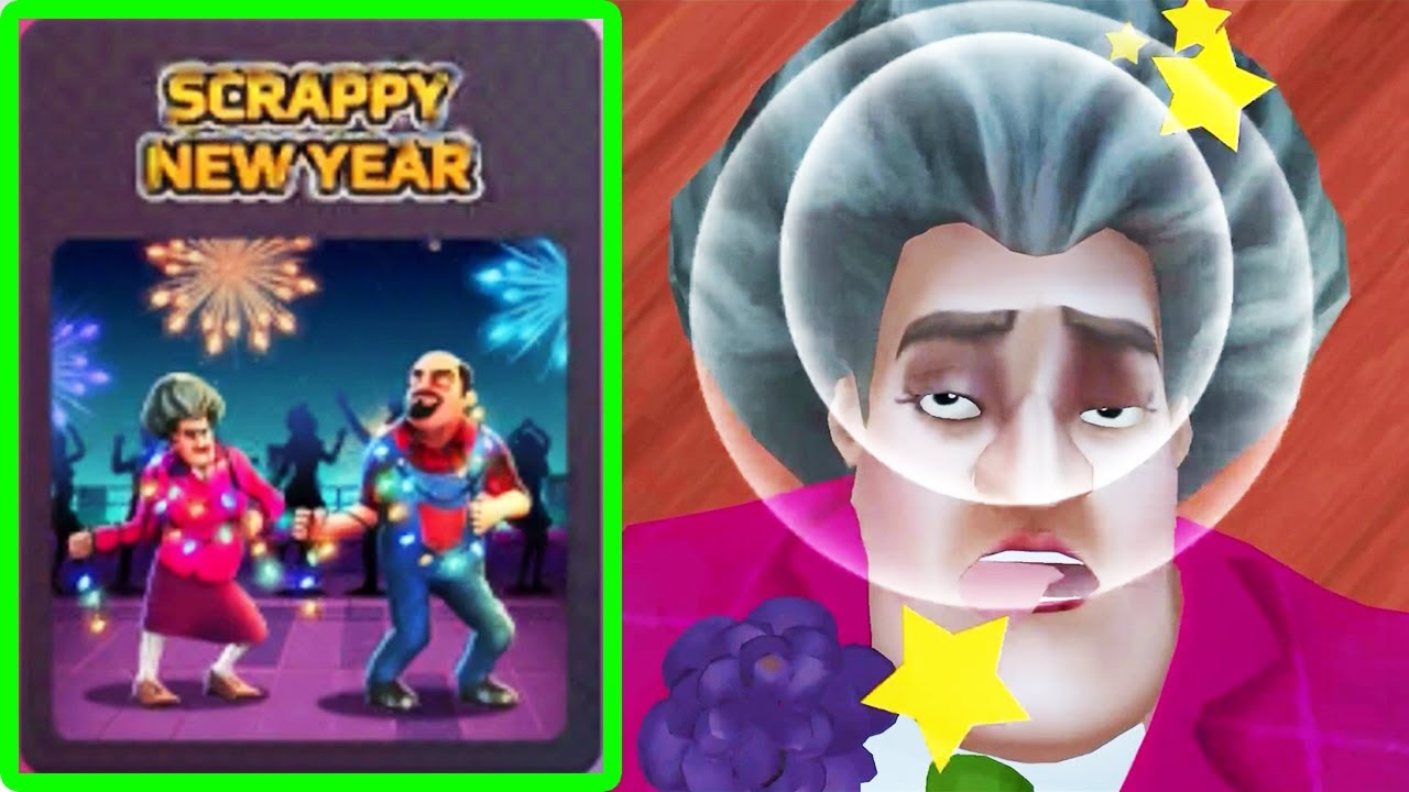 Scary Teacher 3D - Scrappy New Year Gameplay Walkthrough 