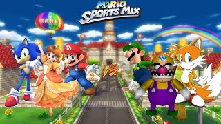 Mario Sports Mix - Basketball 3 Players, Hard Cpu Exhibition Match Ep. 615