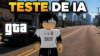 TESTEI UM JOGO DO ROBLOX CHAMADO TESTE DE IA (inspirado no gta)