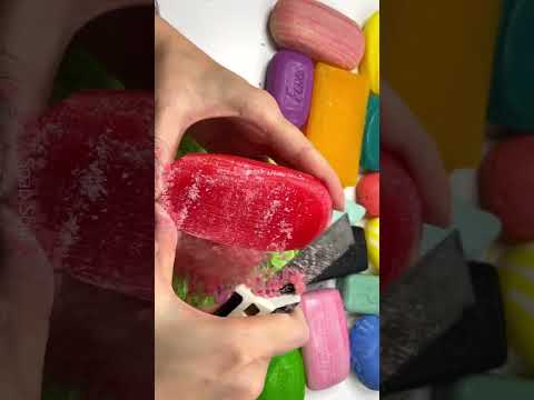 Soap cubes. Asmr soap cutting. Satisfying video @AsmrSoapSoul