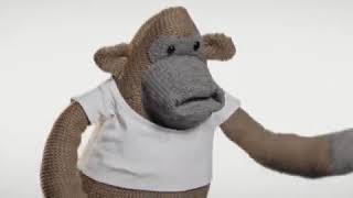 PG Tips gif - monkey moving a muscle