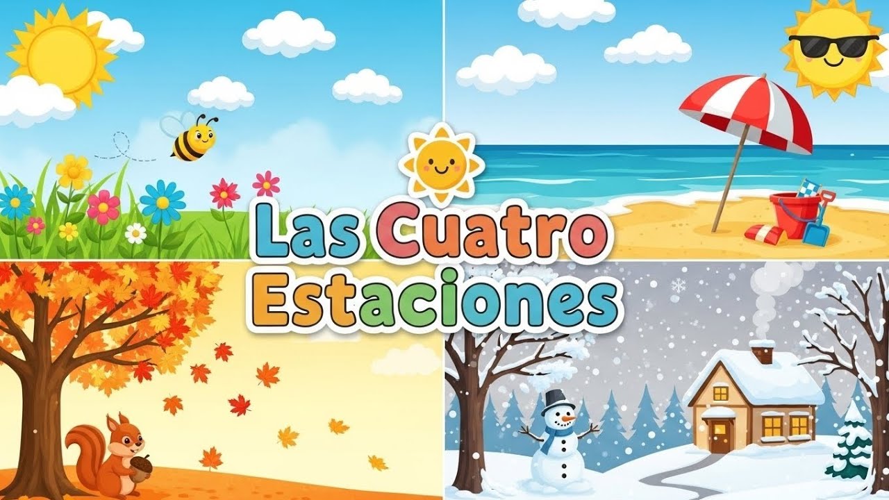 🎵✨ Mi Año Mágico | Canción Infantil de las Cuatro Estaciones 🌸☀️🍂❄️