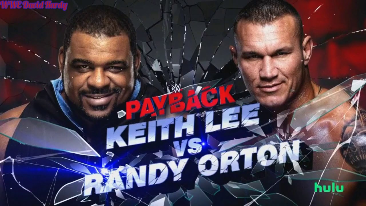 WWE Payback 2020 Keith Lee vs Randy Orton Official Match Card