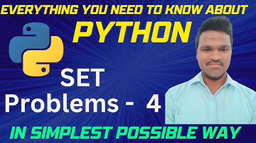 Python Set Problems 4 | subset problems | superset problems | disjoint problems | python sets | sets