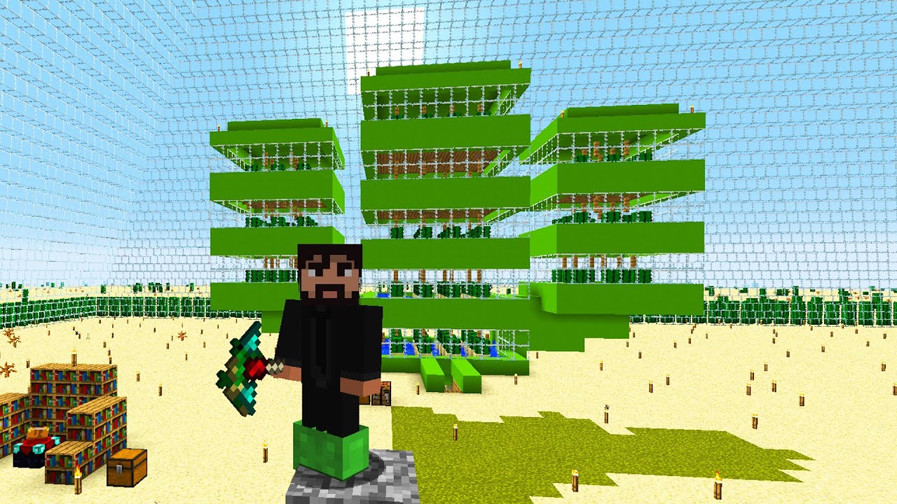 Nadgradnja Kaktus Farme 7200 Na Dan | Minecraft Forever Stranded #17