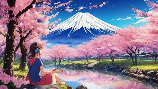 【Music for work and sleep】Japan Mt. Fuji and rows of cherry trees / Lo-fi Music by 自然の音とLo-fi Musicが織りなす癒しのBGMチャンネル 70 views 1 month ago 59 minutes