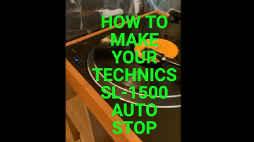 Technics SL-1500C – AUTO STOP / Power-Off Hidden Function (It Works!)