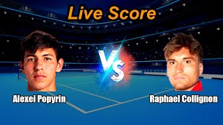 Alexei Popyrin vs Raphael Collignon Live Score | ATP Halle, Germany Men Singles
