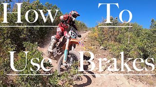 How To Use The Dirt Bike Brakes And Master Braking Control!