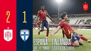 Resumen España 2-1 Finlandia Fase De Clasificación Para El Europeo Sub-21 Sefutbol