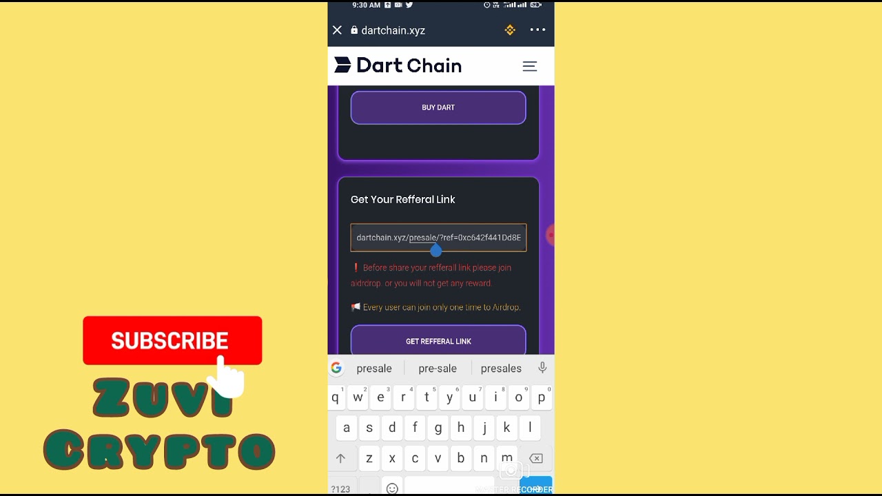 Airdrop |claim 50 crore Dart coin |Claim frm trustwallet with low cost|Biggest airdrop| 2 days more😮