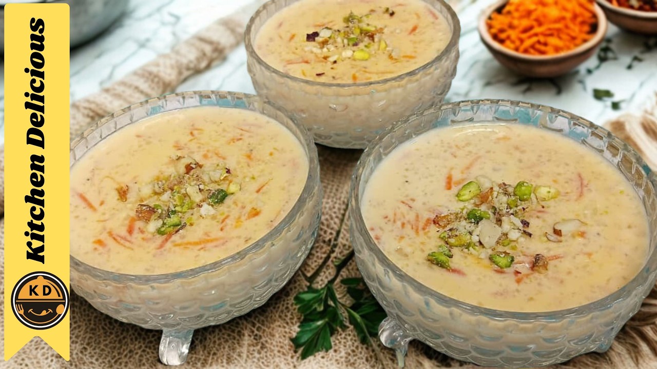 Shahi Gajrela Recipe || Winter Special Gajar Ki Kheer || Shahi Gagrela By Kitchen Delicious